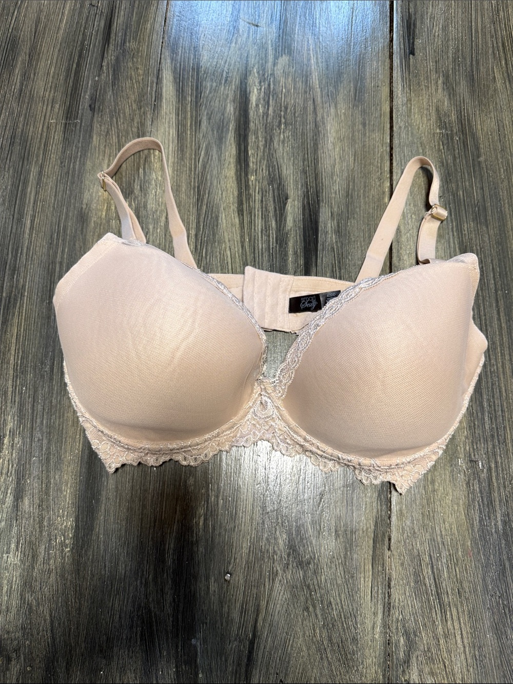 Secret Treasures Blush Lace-Trim Molded T-Shirt Bra
